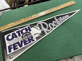 Vtg 1993 COLORADO ROCKIES Catch The Fever 29” Pennant Major League Baseball - $12.87