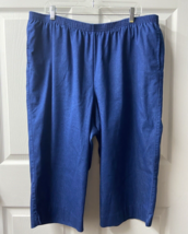 Alfred Dunner Capri Stretch Denim Pants Womens Plus Size 20W Pull On Jean - $15.72