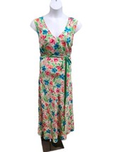 Diane Von Furstenberg Womans 2X Silk Assets Floral Print Maxi Dress  - £34.95 GBP
