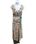 Diane Von Furstenberg Womans 2X Silk Assets Floral Print Maxi Dress  - £35.09 GBP