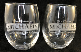 The Original MICHAELS crafted Irish Cream Liqueur Stemless Glass set of 2 - £19.45 GBP