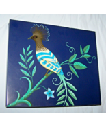 Lovely Marks &amp; Spencer Blue &amp; Yellow Tropical Bird-Decorated Biscuit Tin... - $18.51 CAD