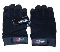 Men&#39;s Big &amp; Tall XXL 3M Thinsulate Max 40 Gram Neoprene Fleece Work Gloves》BLACK - £15.17 GBP