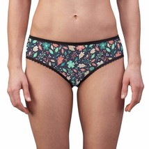 Flowers with Love Valentine&#39;s Day Evening Blue Women&#39;s Briefs - £30.11 GBP