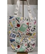 Canvas Stationary Design Teacher Tote - $4.06 CAD