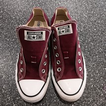 Converse All Star Low Top Burgundy Red Men Size 7 Women Size 9 - £21.79 GBP