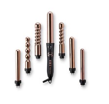 Foxybae 7-in-1 Curling Wand Set - Le’se7en Prof Black &amp; Rose Gold Curling Iron - $154.28