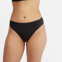 EVERLANE NEW Size Small Black High Rise Supima Cotton Blend Bikini Panties - £10.34 GBP