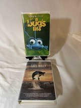 Bugs Life and Free Willy - 2 VHS Tapes - £4.28 GBP