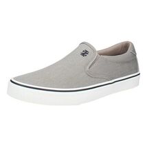 IZOD Men's Canvas Slip On Shoes Memory Foam Insole Gray Casual New Sizes... - $33.99