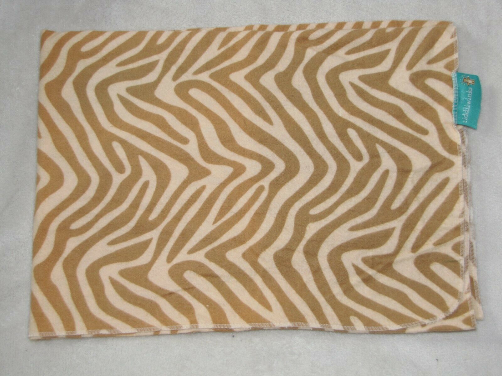 Primary image for Animal Print brown zebra Tiddliwinks soft receiving blanket infant Baby unisex