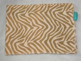 Animal Print brown zebra Tiddliwinks soft receiving blanket infant Baby unisex - £18.03 GBP