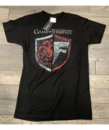 Game Of Thrones Men&#39;s Small Black T-Shirt Shield Crest 100% Cotton HBO L... - $237.30 MXN