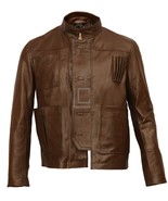 Mens Harrison Ford Han Solo Star Wars the Force Awakens Leather Jacket A... - $147.53 CAD