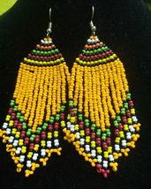 African Maasai Beaded Ethnic Tribal Earrings - Handmade in Kenya 5 - £7.89 GBP