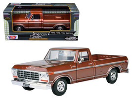 1979 Ford F-150 Pickup Truck Brown 1/24 Diecast Model Car by Motormax - £28.27 GBP