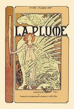 La Plume by Alphonse Mucha - Art Print - £17.37 GBP+