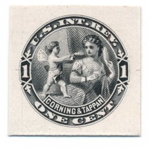 1878 RT2P3 Corning &amp; Tappan Company perfumes &amp; colognes Stamp Plate Proof - $108.99