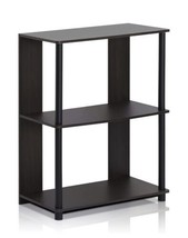 Furinno JAYA Simple Design 3-Tier Shelf Bookcase, Display Rack, Walnut Color - $19.99