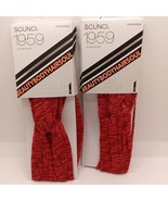 Scunci Headwraps, RED Heathered 2ct made in italy - $9.52