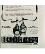 1940 Benedictine B&amp;B Liqeuer Advertisement Distillery Esquire Xmas HM2EE - $27.32 CAD