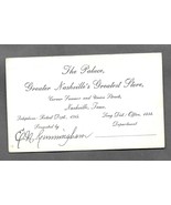 1890s-1905 NASHVILLE TENNESSEE The Palace BUSINESS TRADE CARD Department... - £116.28 GBP