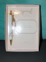 Gift Card Holder W/Pen Gold Marble Tassel Gartner Studios Wedding Teache... - $18.00