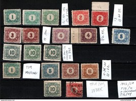 Uruguay Postage Due the 1922/29 set + unclassified varieties unusual valuable - £89.13 GBP