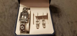 VINTAGE WOMEN&#39;S DECADE STRETCH WATCH WITH MATCHING EARRINGS - NIB - $24.99