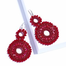 Rings beads for woman boho beaded drop earring vintage big earrings za pendientes mujer thumb200