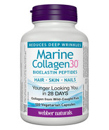 Webber Naturals Marine Collagen30® x120 Bioelastin Peptides Vegetarian C... - $69.99