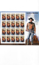 US Stamps/Postage/Sheets Sc #3876 John Wayne MNH F-VF OG FV $7.40 - £7.95 GBP