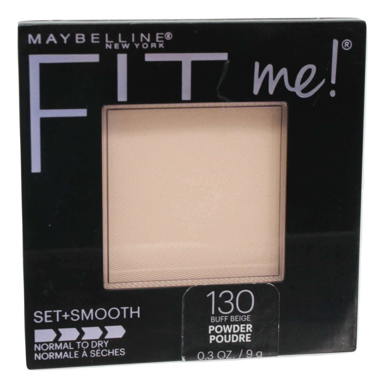 Primary image for Maybelline New York Fit Me! Set + Smooth Buff Beige Pressed Powder 0.3oz Compact