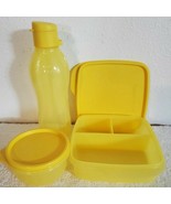 Tupperware Back To School 3pc Set Yellow / FREE SHIPPING - $19.79