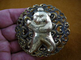 (B-BEAR-3) Giant Panda little playful I love pandas bear bears pin pendant - $22.99