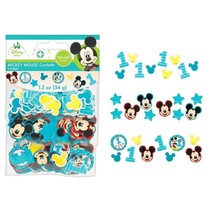 Mickey&#39;s Fun To Be One Confetti Value Pack 3 Styles Birthday Party Decor... - $78.16 MXN