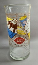 Vintage Dairy Queen Stained Glass Drinking Glass 1988 - £8.60 GBP