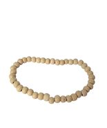 Natural Wood Bead Bracelet Light Color Round Beads Handmade Minimalist J... - $25.17 CAD