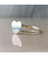 925 Sterling Silver, Solid Silver, Band Ring, Plain Heart Ring - $17.63+