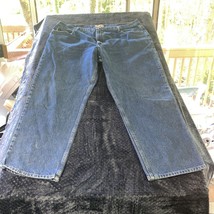 LL Bean Vintage Blue Straight Leg Jeans 46x32, High Rise Casual Denim, C... - $14.85