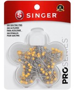 Singer QuiltPro Quilting Pins In Flower Case-Size 28 200/Pkg - £11.98 GBP