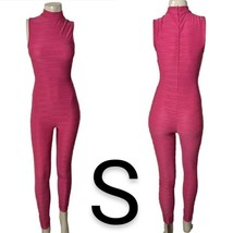 Mauve Pink Mock Textured Jumpsuit~Size S - £25.35 GBP