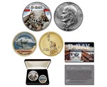 WWII D-DAY 80th Anniversary US IKE Dollar &amp; $1 Higgins Boat 2-Coin Set w... - $23.33