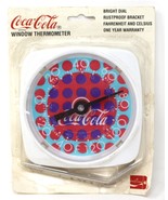 1994 Coca Cola Window Bright Dial Thermometer 5 1/4 in. X 5 1/2 in. - £15.72 GBP