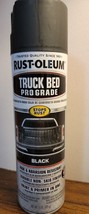 Rust-Oleum Truck Bed Pro Grade Coating BLACK Spray Paint Primer 272741 New 15oz - £11.19 GBP