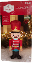 Holiday Time Air Blown Inflatable 4 Ft Christmas Toy Soldier Yard Decor LED - $29.69