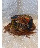 1900’S VINTAGE PHEASANT &amp; PEACOCK  FEATHER HAT  (UNBRANDED) Read - $45.84