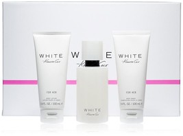 Kenneth Cole White Perfume 3.4 Oz Eau De Parfum Spray 3 Pcs Gift Set   image 2