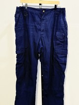 5.11 Tactical Pants Men&#39;s 38x30 Navy Cargo Rip Stop Trousers 511. See Pics - $22.81