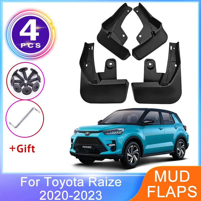 Mudguards for Toyota Raize Daihatsu Rocky A200 Subaru Rex 2020~2023 Mud Flaps - £34.51 GBP